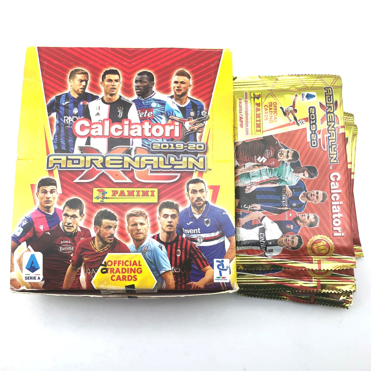 Box con 12 Busitne di Calciatori PANINI Card Adrenalyn XL 2019-2020