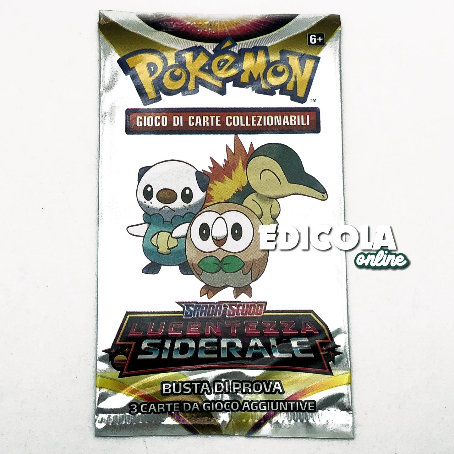 Packs simples Pokémon ITA scellés - 3 cartes de jeu d'extension en italien