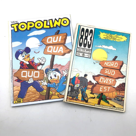 Speciale BUNDLE 883 - fumetto Topolino n. 3680 + Libro Testi Accordi Nord Sud Ovest Est