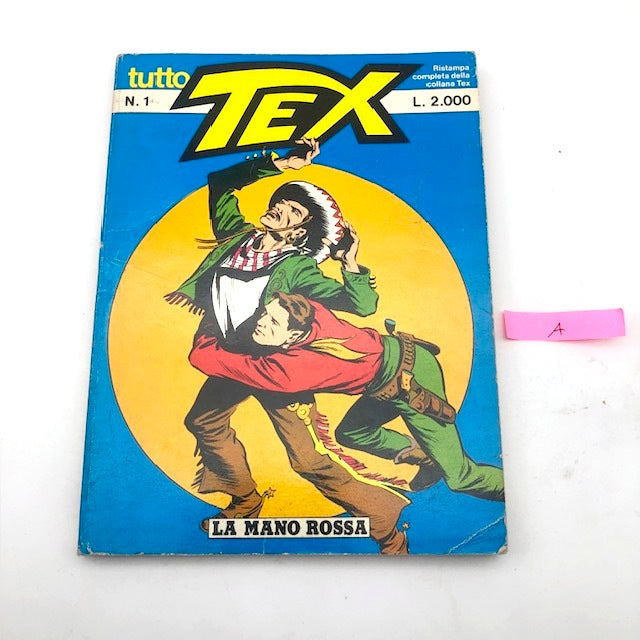 Comics Tutto Tex Willer number n. 1 THE RED HAND Reprint Used 1985 £ 2,000
