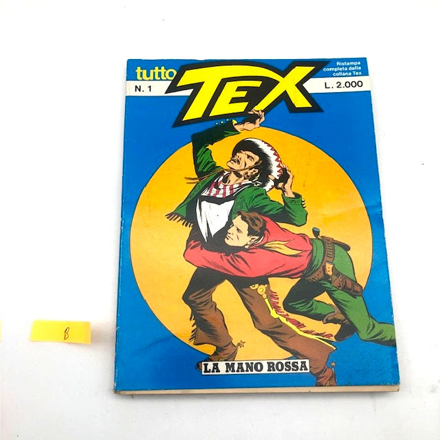 Comics Tutto Tex Willer number n. 1 THE RED HAND Reprint Used 1985 £ 2,000