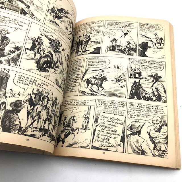 Tex Willer Comic Book Number 1 THE RED HAND Original £350 Lire 1964 Auth 2926