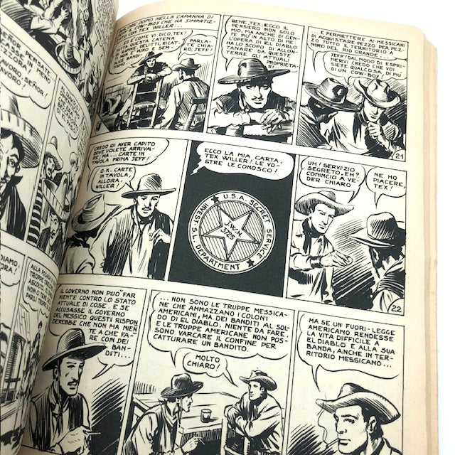 Tex Willer Comic Book Number 1 THE RED HAND Original £350 Lire 1964 Auth 2926