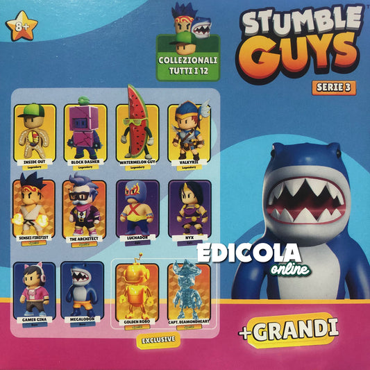 Scegli Personaggi STUMBLE GUYS + GRANDI Action Figure 3D - Serie 3 (2026)