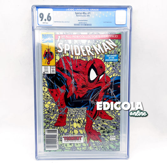Κόμικ με Βαθμολογία CGC 9.6: Spider-Man #1 - Έκδοση στην Πρωτότυπη Γλώσσα - Classic Edition – Todd McFarlane 1990 (Αντίτυπο)