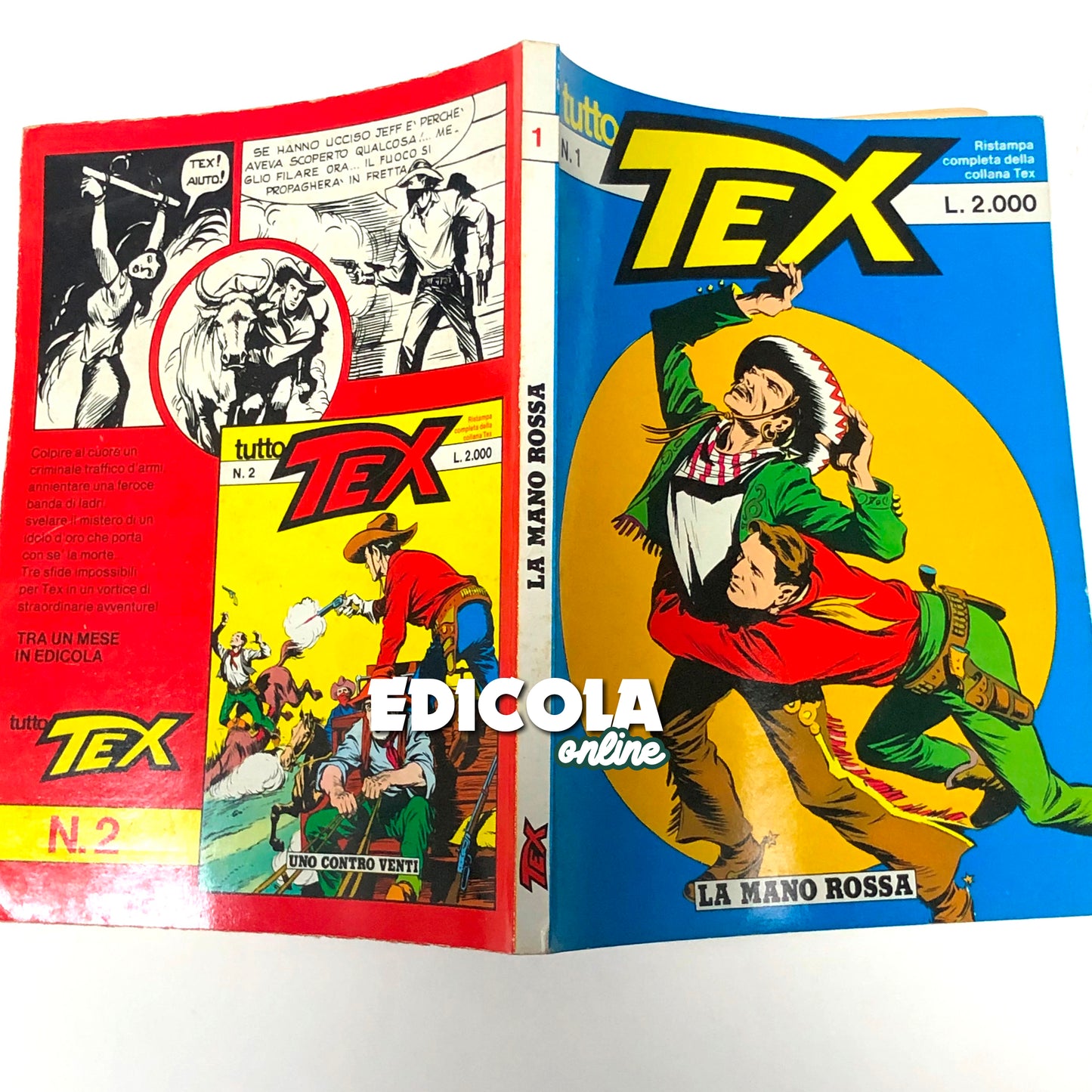 Fumetti Tutto TEX WILLER Ristampa completa della collezione Western lotto Usati