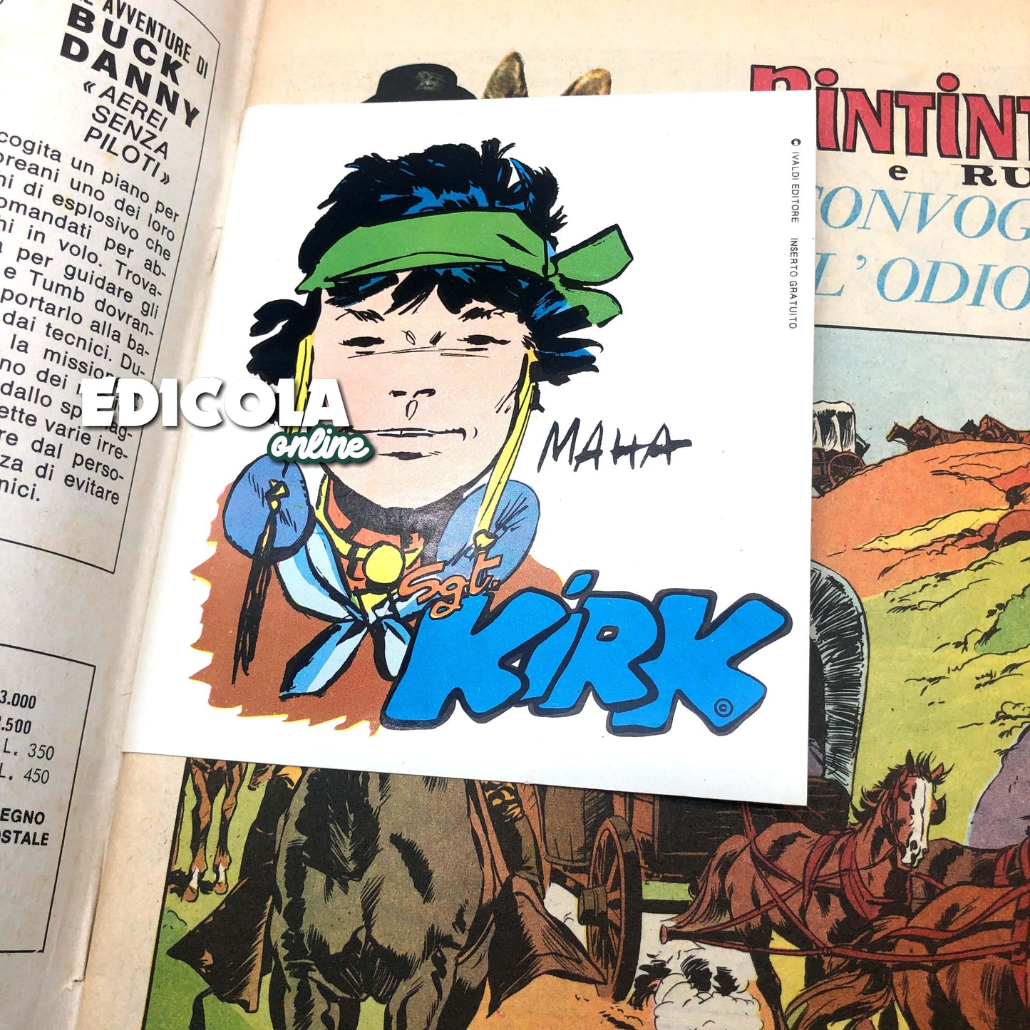 Comics Lot Sgt. Sergeant KIRK by HUGO PRATT Original Vintage 