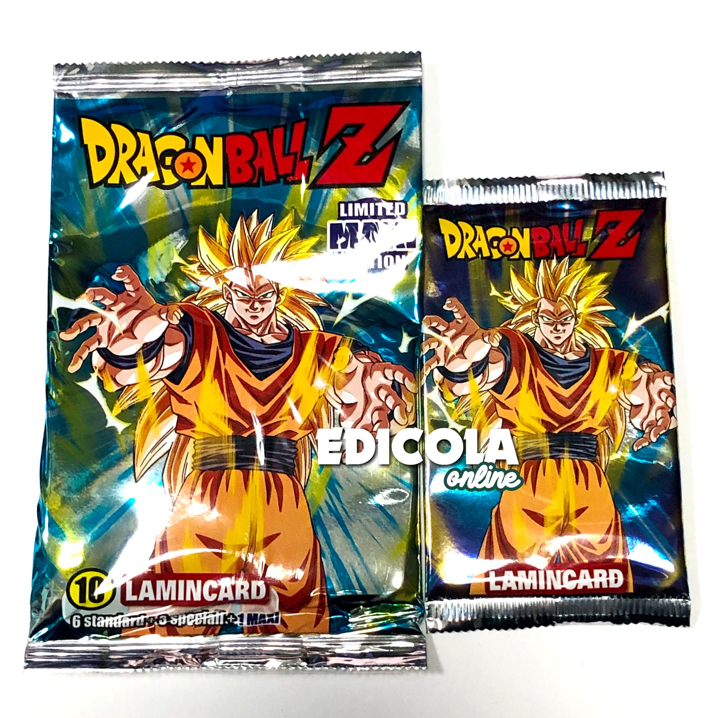 Bustine Sigillate di CARD DRAGONBALL Z - LAMINCARDS e Limited MAXI Edition Dragon Ball