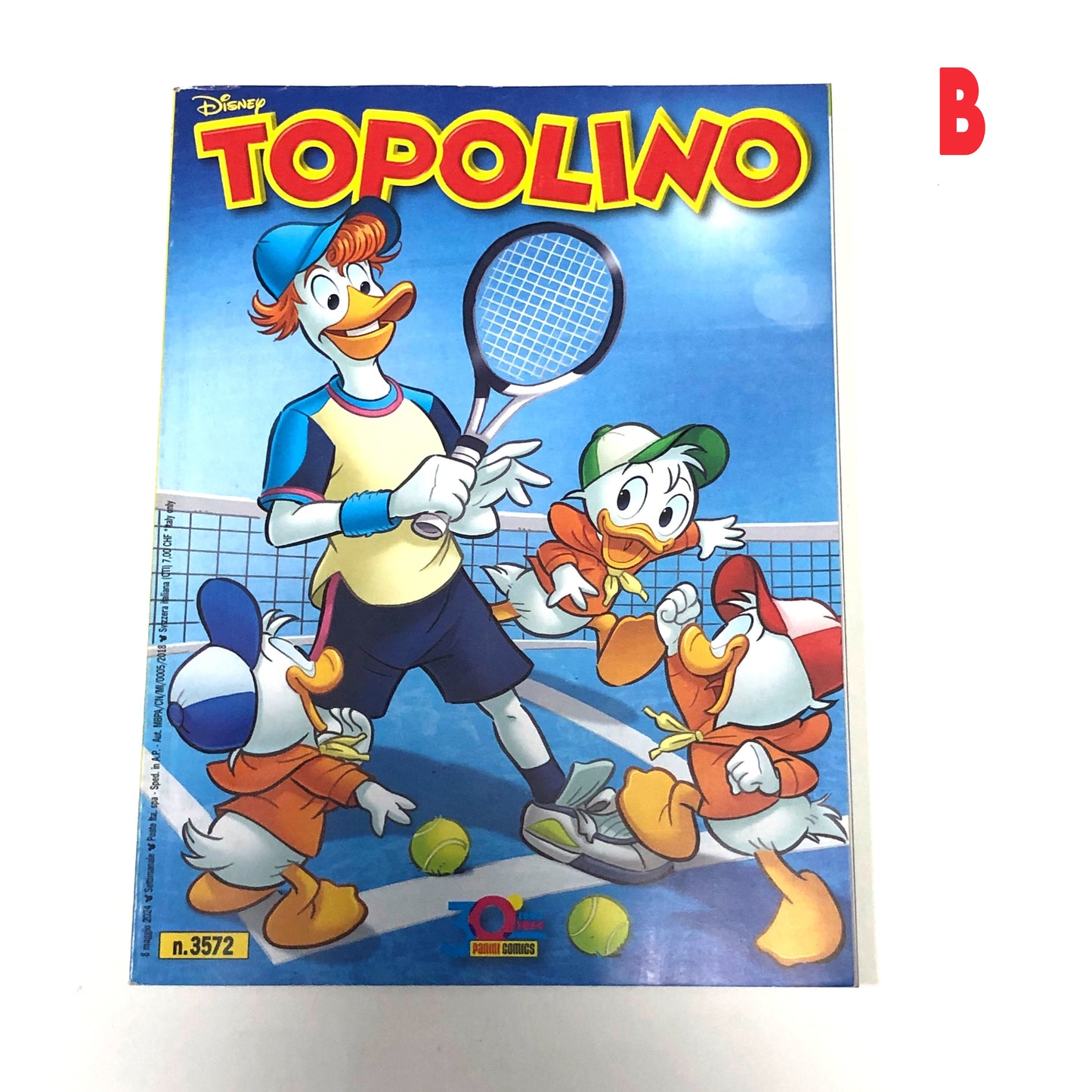 Fumetto TOPOLINO libretto n. 3572 da Collezione Cover dedicata a Jannik Sinner