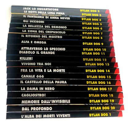 Lot de DYLAN DOG Comics Collection de 1 à 34 LIVRE Séquence de réimpression cartonnée