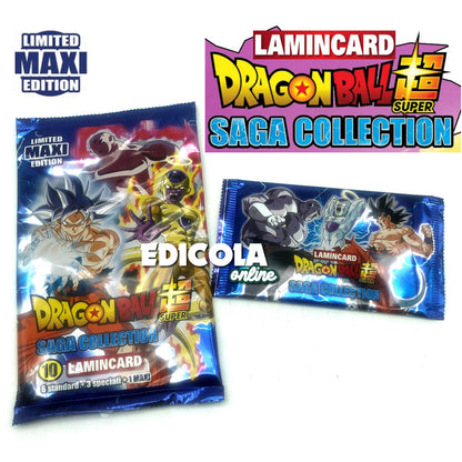 Versiegelte Beutel mit CARD DRAGONBALL Z – LAMINCARDS und Limited MAXI Edition