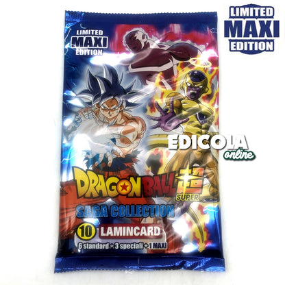 Versiegelte Beutel mit CARD DRAGONBALL Z – LAMINCARDS und Limited MAXI Edition