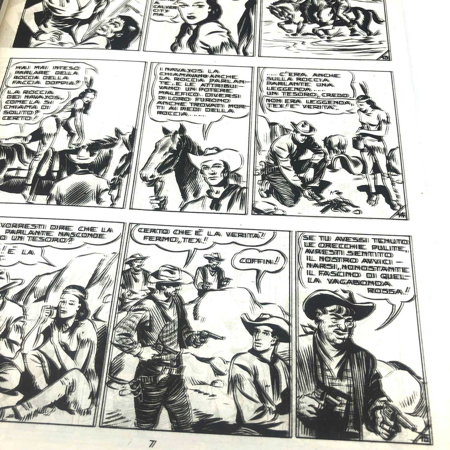 Numéro de bande dessinée Tex Willer n. 1 LA MAIN ROUGE Original 200 £ Lire 1964 Tueur