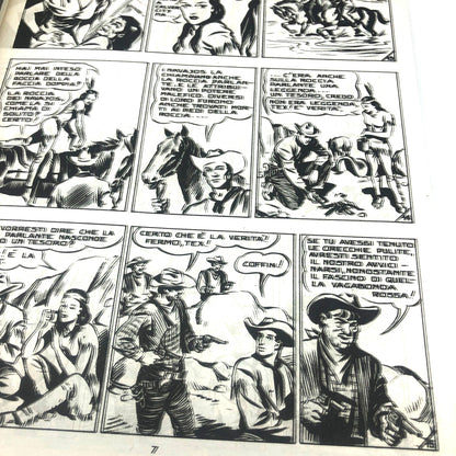 Numéro de bande dessinée Tex Willer n. 1 LA MAIN ROUGE Original 200 £ Lire 1964 Tueur