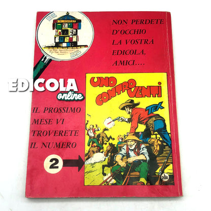 Numéro de bande dessinée Tex Willer n. 1 LA MAIN ROUGE Original 200 £ Lire 1964 Tueur