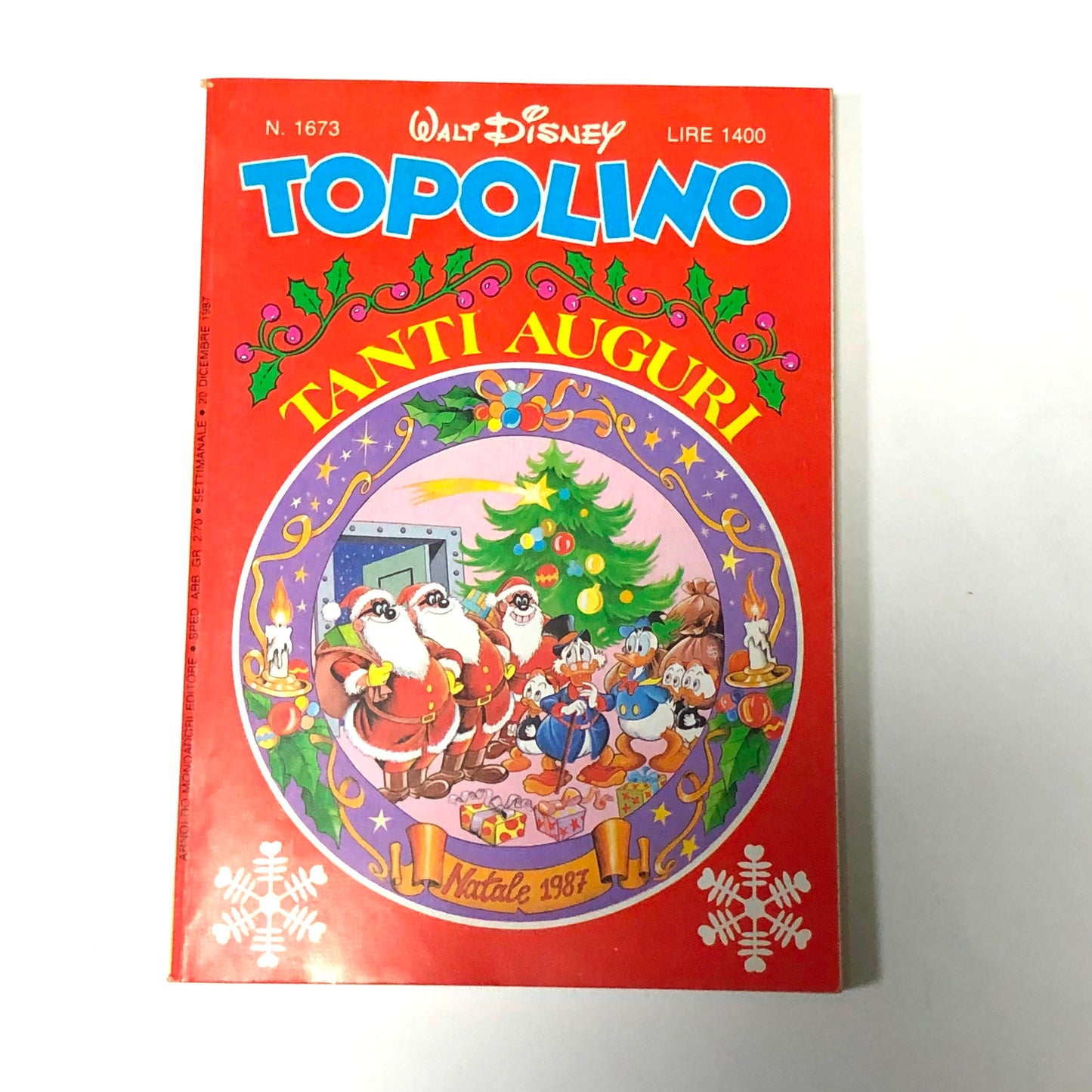 Lot de bandes dessinées Mickey Mouse, collection spéciale, livret dédié à Noël (variante)