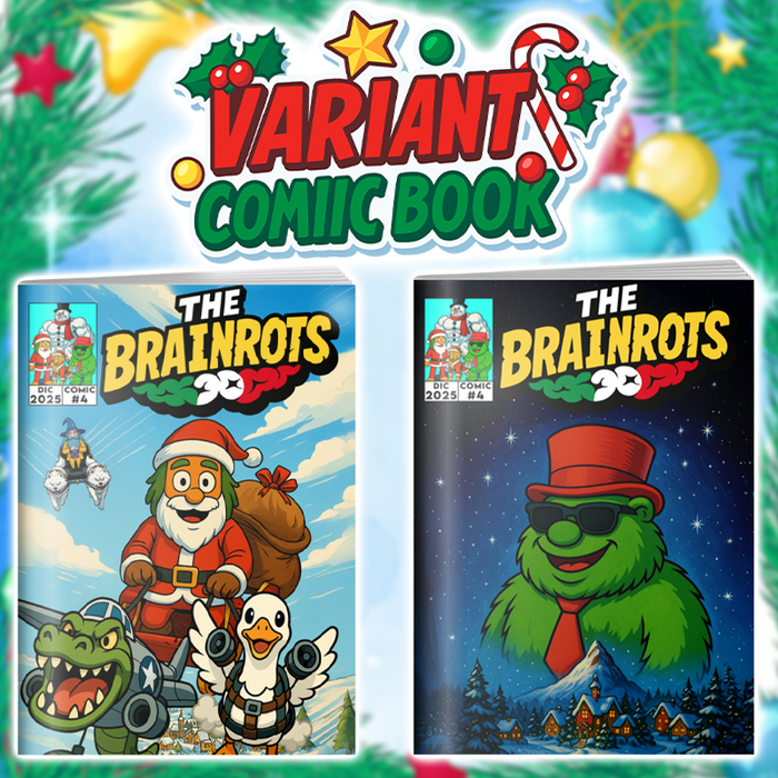 La BD THE BRAINROTS - N° 4 (décembre 2025) - Édition spéciale avec 2 couvertures de Noël