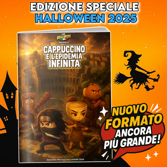 CAPPUCCINO ET L'ÉPIDÉMIE SANS FIN - LA BD BRAINROTS : Spécial Halloween 2025 : L'histoire complète en italien