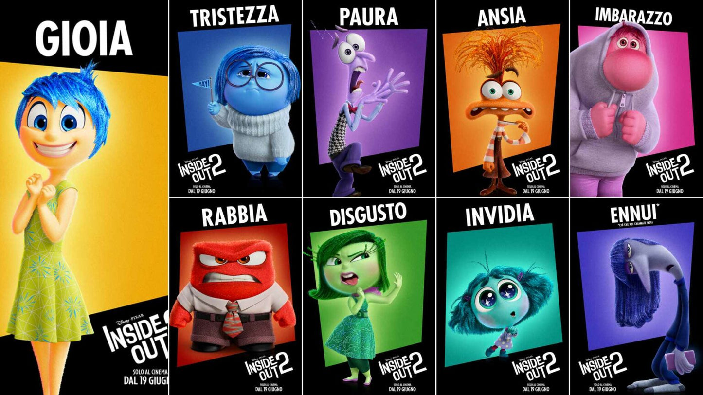 Sachets surprise des personnages 3D d'Inside Out 2 - Figurines