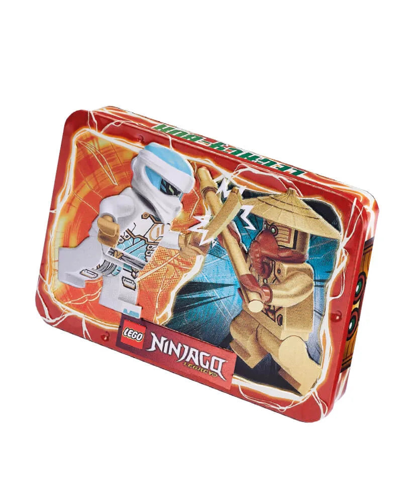 Rivista LEGO NINJAGO LEGACY n. 11 - Lattina con 2 GIOCHI : ZANE VS GUARDIA DEL TEMPIO