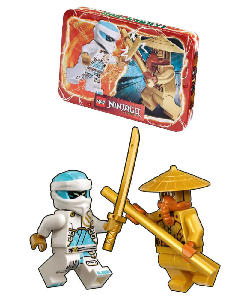 Rivista LEGO NINJAGO LEGACY n. 11 - Lattina con 2 GIOCHI : ZANE VS GUARDIA DEL TEMPIO