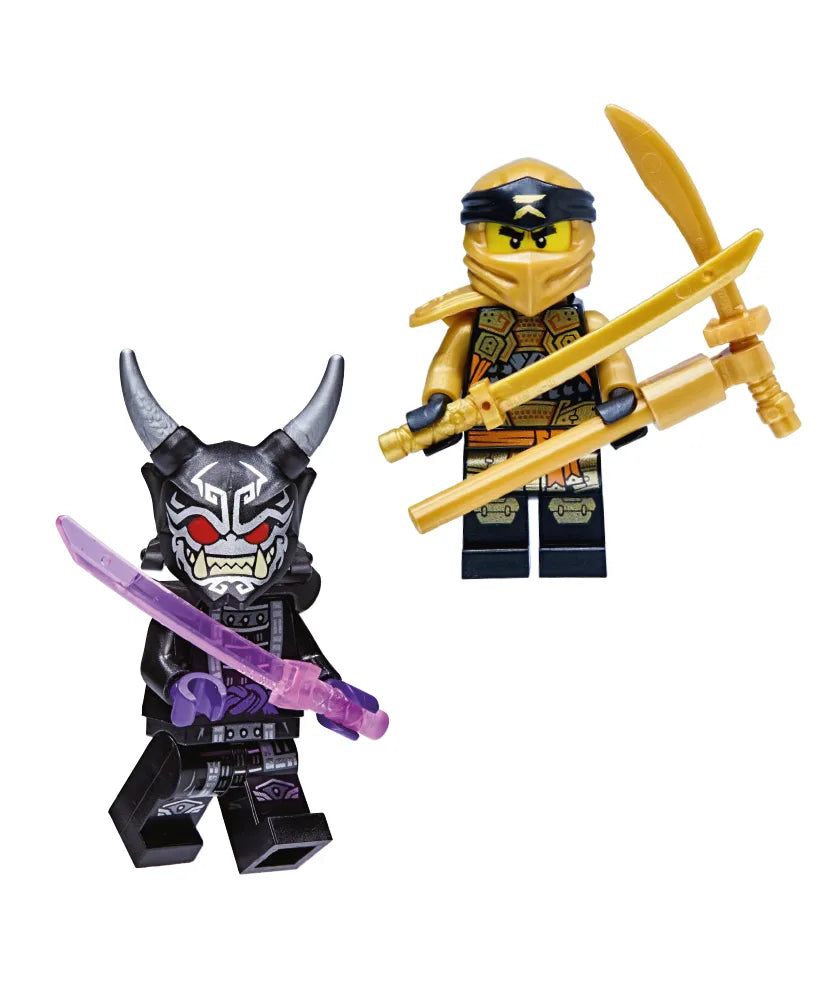 Rivista LEGO NINJAGO PLUS n.6 con 2 GIOCHI : COLE D’ORO + GARMADON