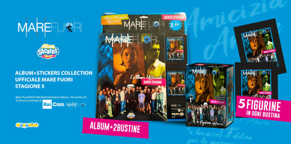 Set Album e/o Bustine di Figurine MARE FUORI Stagione 5 (2025) Sticker TV Serie Rai
