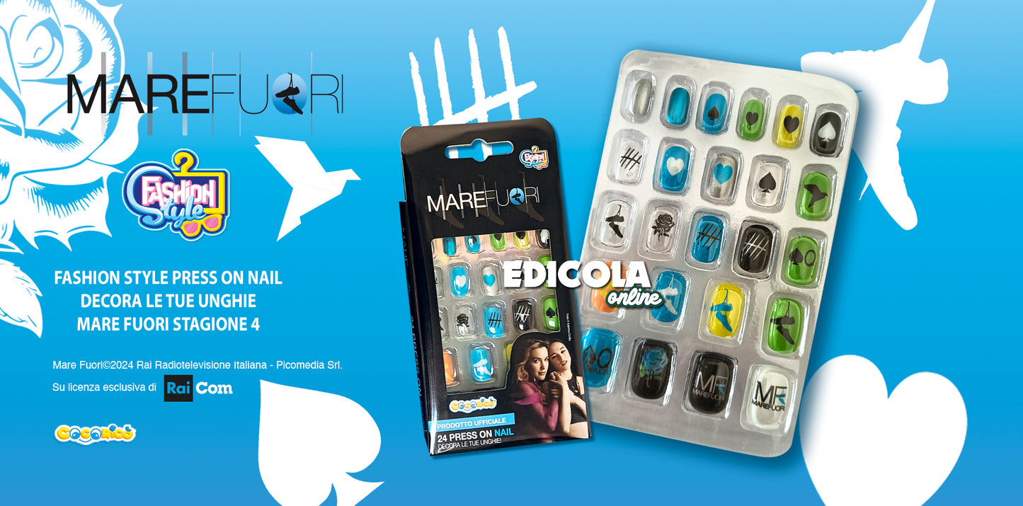 Ensemble de faux ongles, nail art adhésif, bord de mer, hors saison, 4 looks tendance