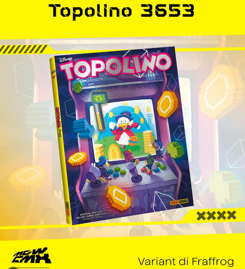 Topolino Comic Booklet Variant n° 3653 - MGWCMX 2025 - Milan Games Week &amp; Cartoomics
