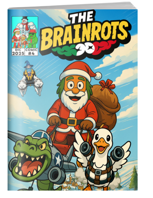 Fumetto THE BRAINROTS - n. 4 (Dicembre 2025) - Edizione Speciale con 2 Cover Natalizie
