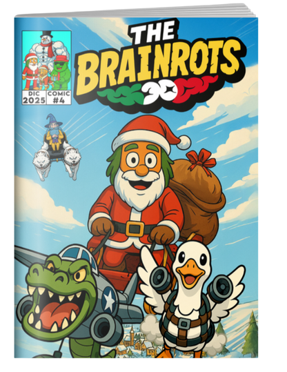 Fumetto THE BRAINROTS - n. 4 (Dicembre 2025) - Edizione Speciale con 2 Cover Natalizie