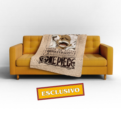 Coperta Plaid One Piece 180x120 cm - Wanted Luffy