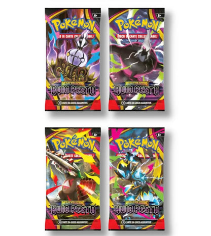 Versiegelte Pokémon ITA-Einzelpackungen – 3 Erweiterungsspielkarten auf Italienisch