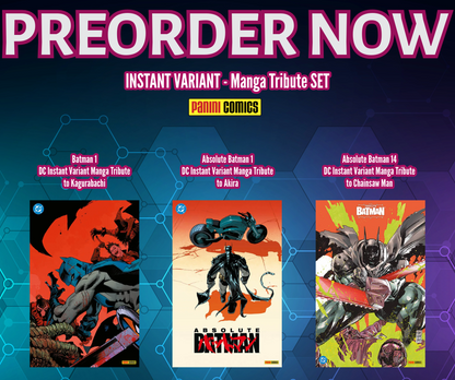Set 3 Variant Batman DC Instant Variant Manga Tribute