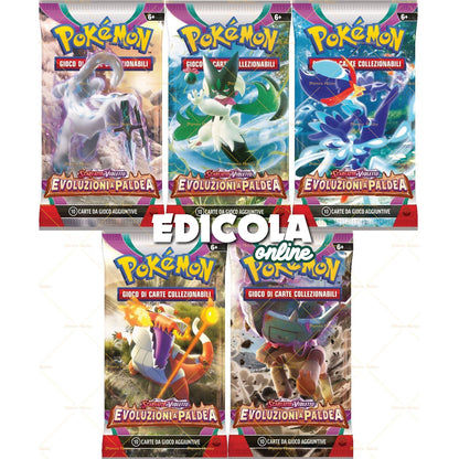 Bustine singole Pokémon ITA Sigillate - 10 Carte da Gioco espansioni in Italiano