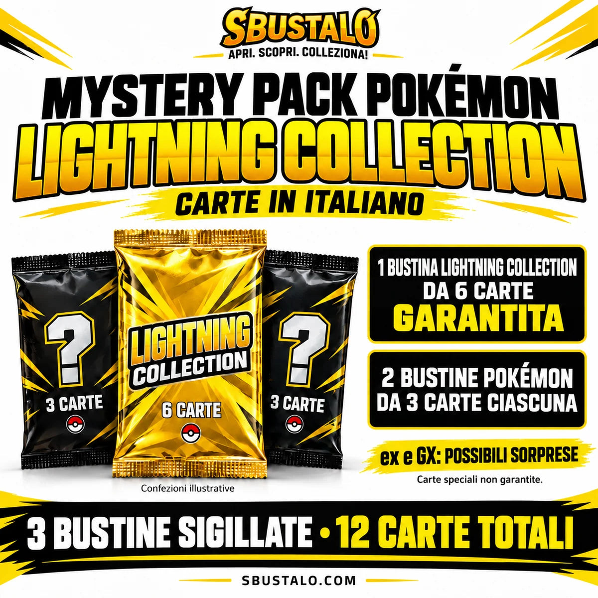 Mystery Pack Pokémon par Sbustalo.com - 3 boosters coréens scellés garantis - Possibilité Mega Dream ex 1 sur 10