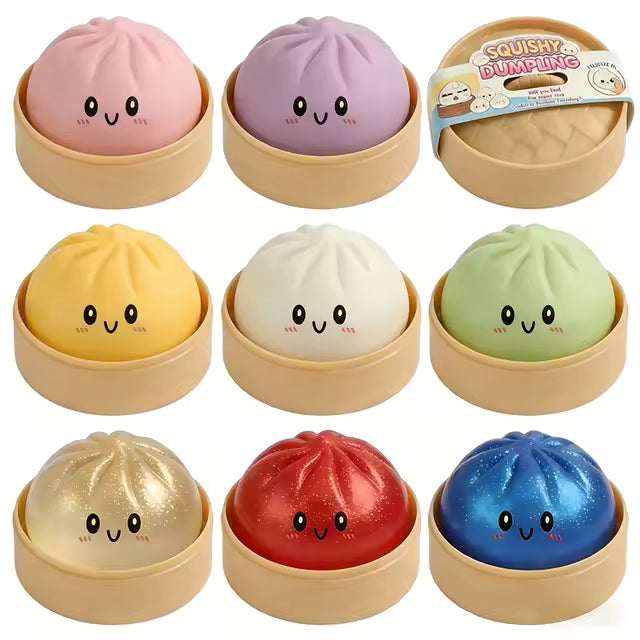 Squisky DUMPLING Mystery (Maxi 9,5cm) TIK TOK VIRALE ( Ravioli Gnocchi Bao Antistress)