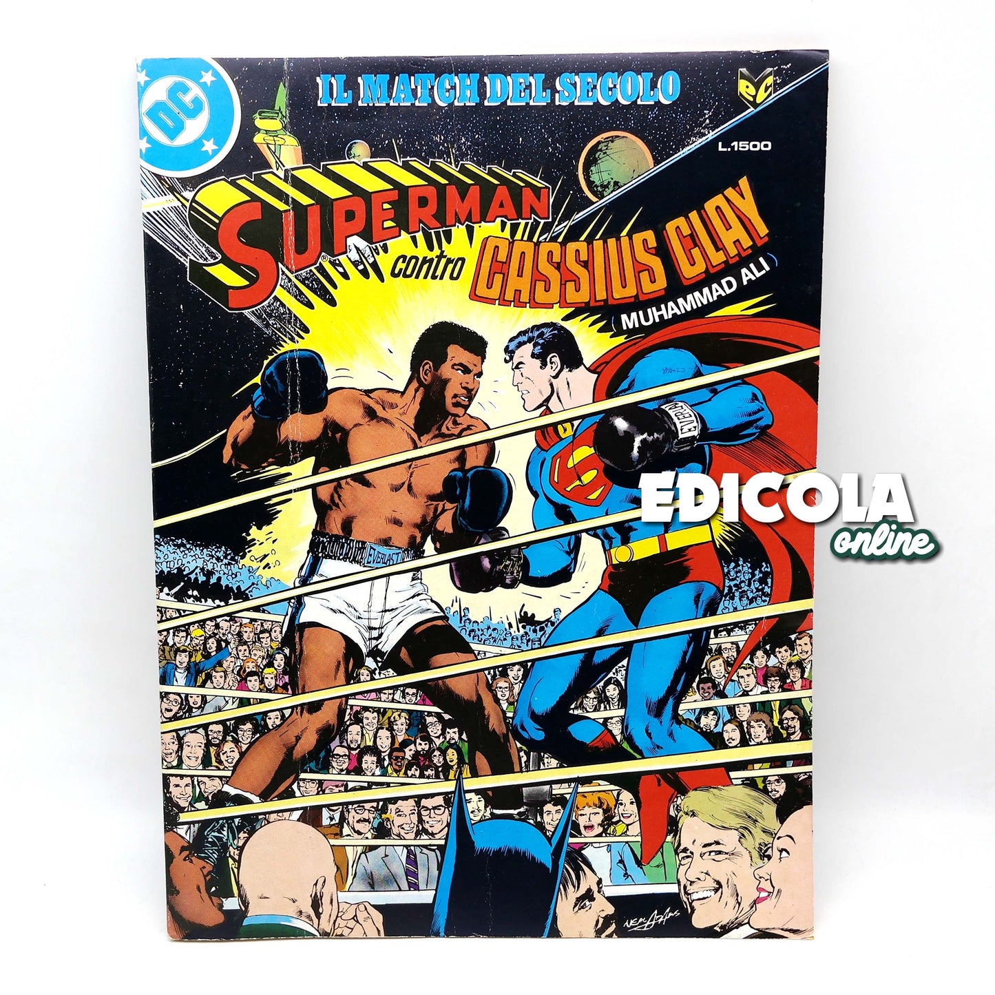 SUPERMAN gegen CASSIUS CLAY (MUHAMMAD ALI) 1978 – EDITORE CENISIO – Das Match des Jahrhunderts