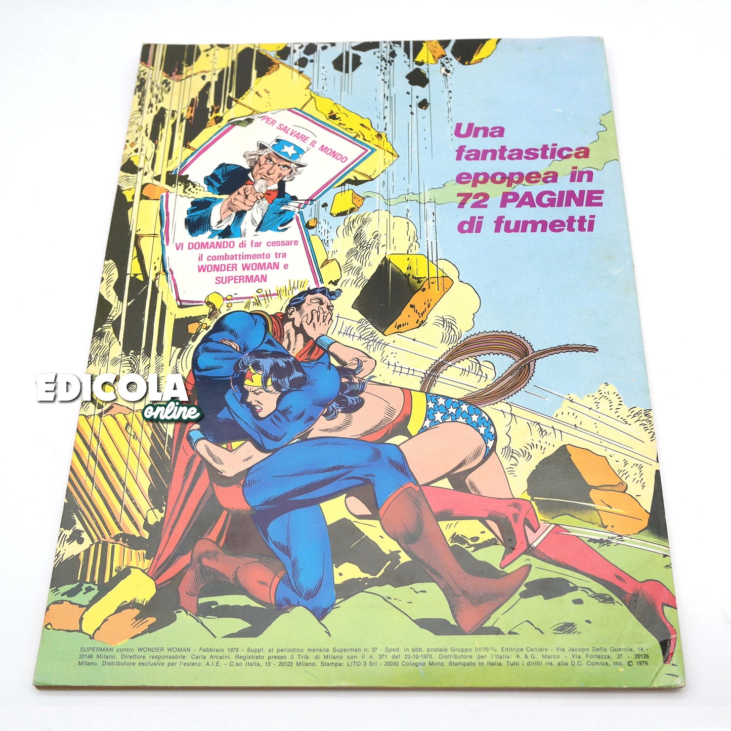SUPERMAN versus WONDER WOMAN 1979 – Editrice CENISIO – Epochale Herausforderung
