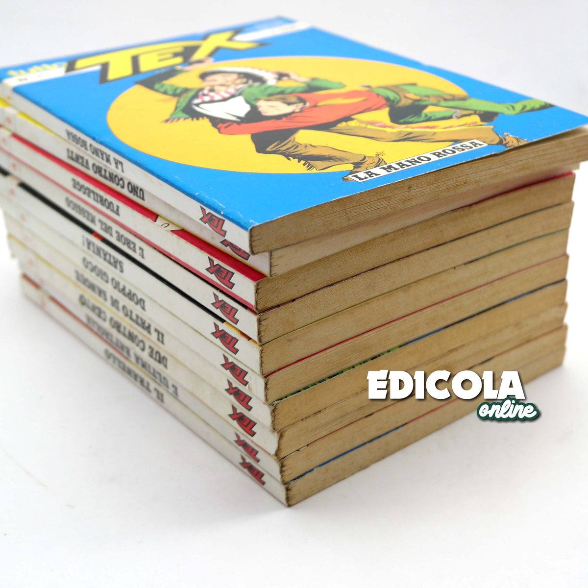 Fumetti Tutto TEX WILLER Ristampa Completa da n 1 a 10 La Mano Rossa lotto Usati