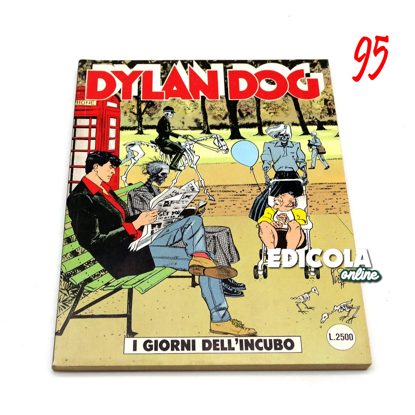 Comics von 51 bis 100 der ersten 1. Originalausgabe von Dylan Dog Lot runden Ihre Sammlung ab