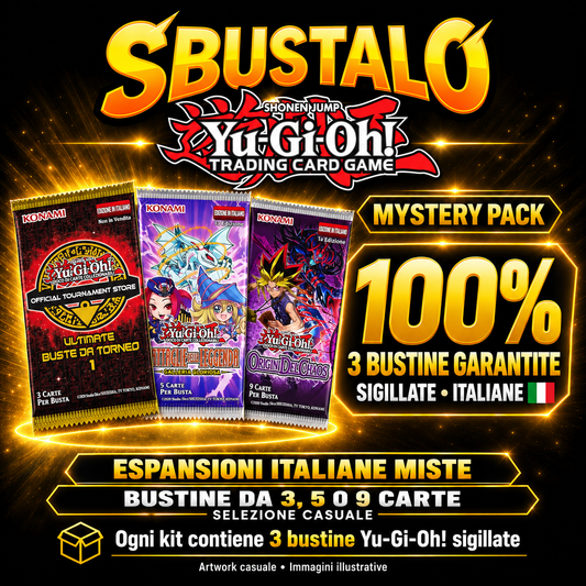 Mystery Pack Yu-Gi-Oh! sa stranice Sbustalo.com - 3 zajamčeno zapečaćene vrećice na talijanskom jeziku