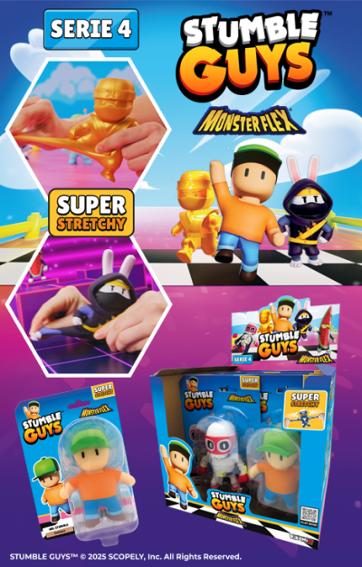 STUMBLE GUYS Charaktere Serie 1 2 Monsterflex Super ausziehbare 3D-Actionfiguren