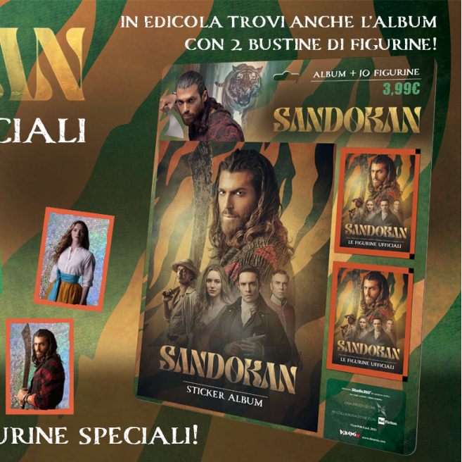 SANDOKAN - Album et/ou coffret d'autocollants Can Yaman 2025