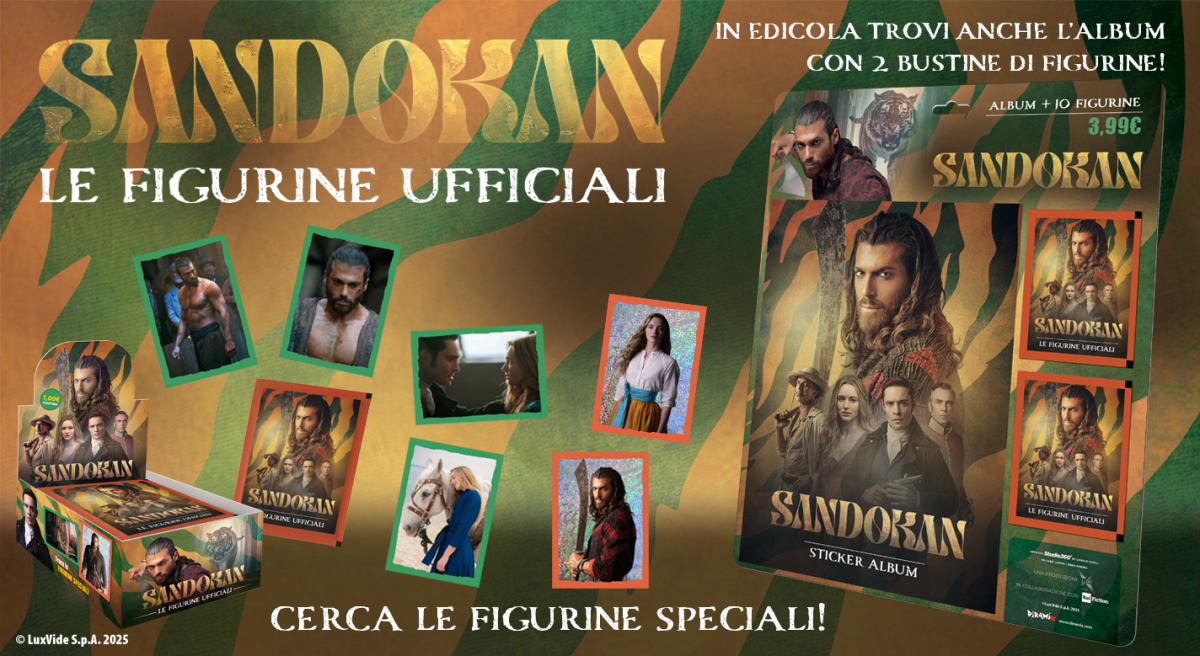 SANDOKAN - Album et/ou coffret d'autocollants Can Yaman 2025