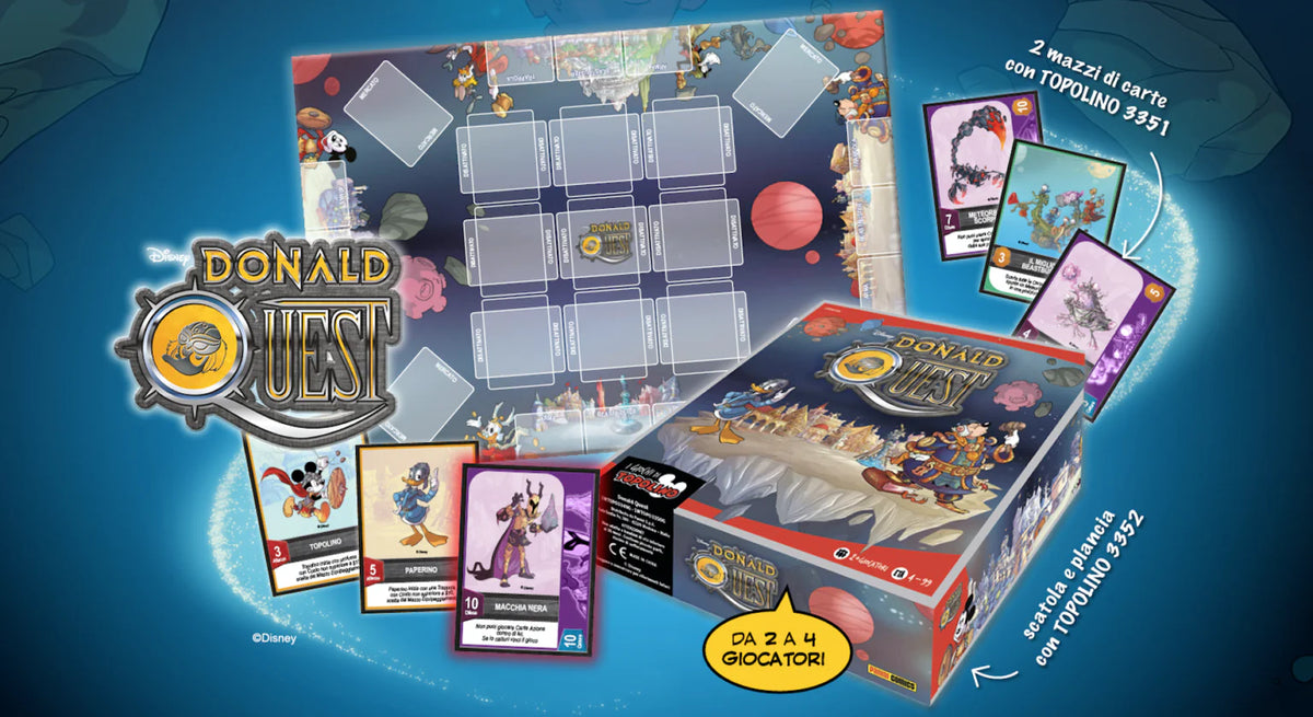 Topolino n. 3351 e 3352 con gioco da tavolo di Donald Quest Board Game - Blisterati
