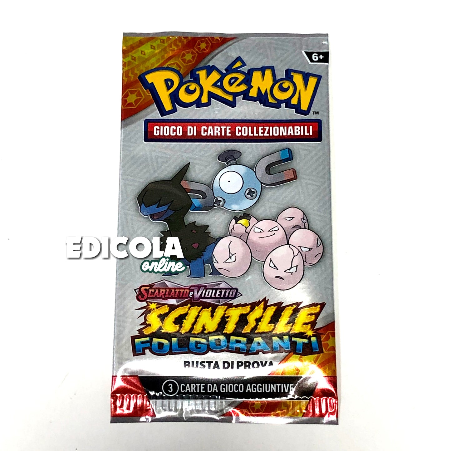Packs simples Pokémon ITA scellés - 3 cartes de jeu d'extension en italien