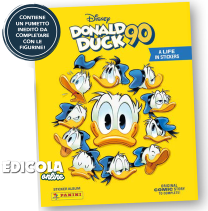 Scegli il tuo set di Bustine e/o Album Donald Duck 90 - Figurine Panini 2024 - Paperino
