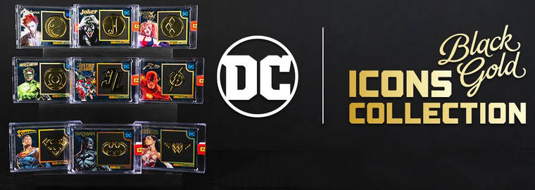 DC Icons Black Gold - Card 3D Metallica Esclusiva