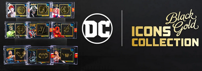 DC Icons Black Gold - Card 3D Metallica Esclusiva
